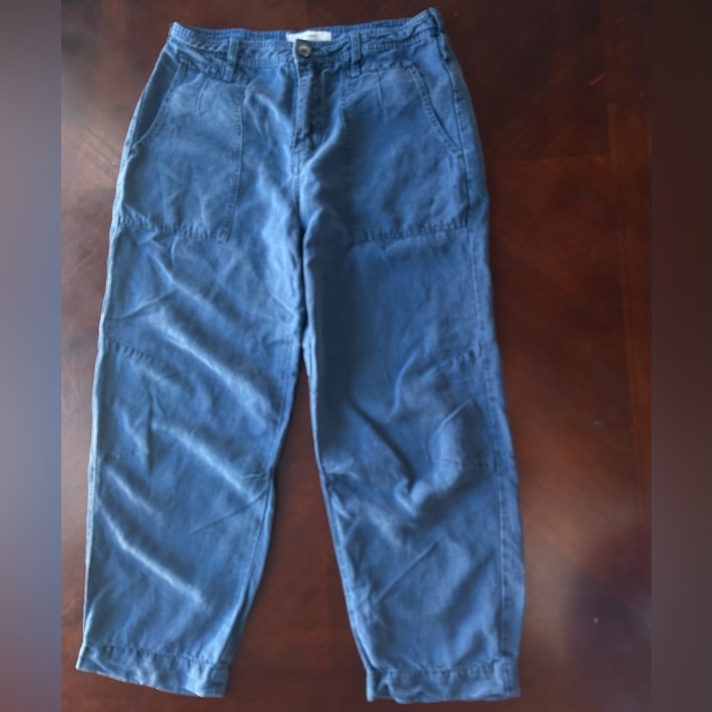 Anthropologie Women's Blue Cargo Pants